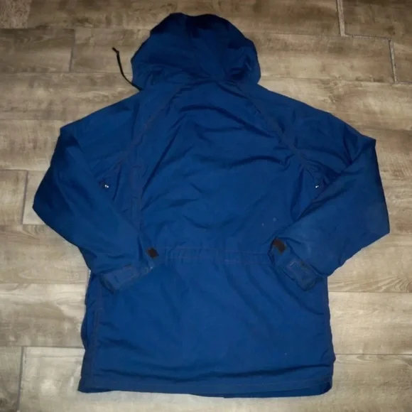 Hansa-Branta Mens Stearns Anorak Lined Blue Parka Coat Jacket, Sz Medium Vintage
